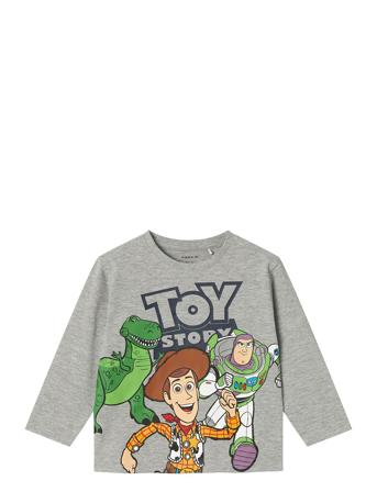 Nmmoliver Toystory Ls Nreg Top Wdi Tops T-shirts Long-sleeved T-shirts Grey Name It