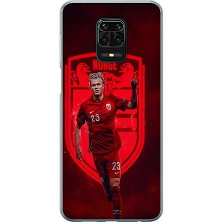 Kompatibelt Mobildeksel til Xiaomi Redmi Note 9 Pro Erling Haaland Manchester City Norge fotball målmaskin angriper sterk fysikk fart og kliniske avs