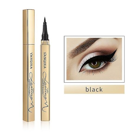 Liten gullrør eyelinerpenn for dype øyne Hurtigtørkende flytende eyelinerpenn Sminke FLY0857