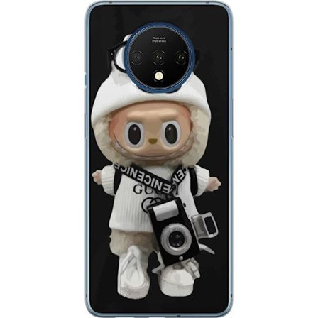 Kompatibelt Mobildeksel til OnePlus OnePlus 7T Stilig designerfigur med kamera og streetwear, leken samlerfigur i trendy urban estetikk og minimalisti