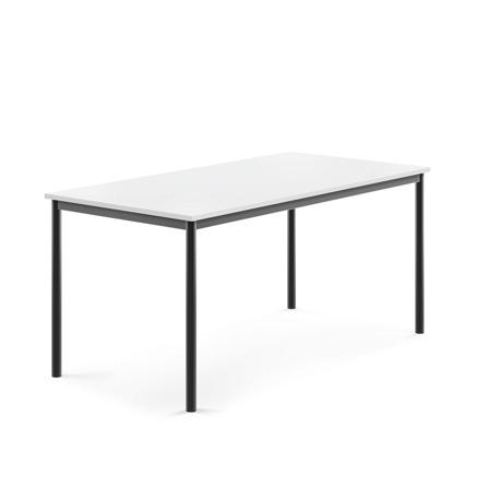 Tisch BORÅS, 1600x800x720 mm, Laminat weiß, anthrazit