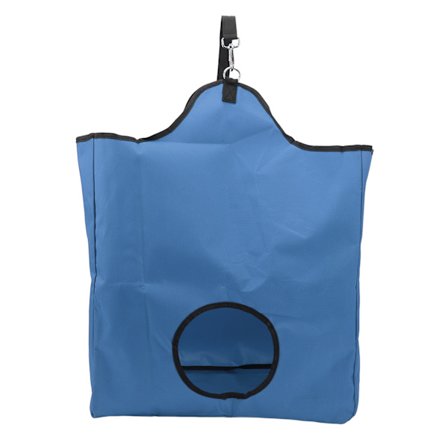 Slow Feed Høyposer for Hester Slitesterk Stor Kapasitet Smussbestandig Hengende 600D Oxford Stoff Høypose for Marsvin Blå