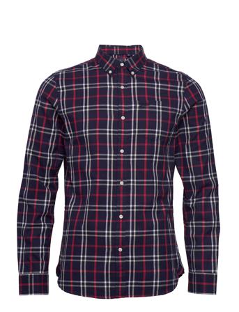 Vintage L/S London Bd Shirt Skjorta Casual Blå Superdry