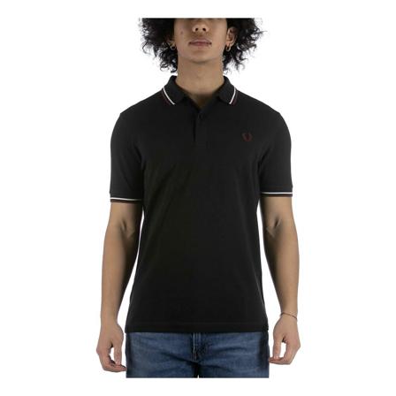 Fred Perry Polo Shirts Sort, Herre, Størrelse: M