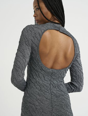 Gestuz Pillagz Long Dress - Grey - S