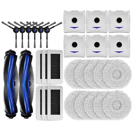 För Ecovacs Deebot N30 Omni / N30 Pro Omni Robotdammsugare Tillbehör Huvudborste Sidoborste Hepa Filter Trasa