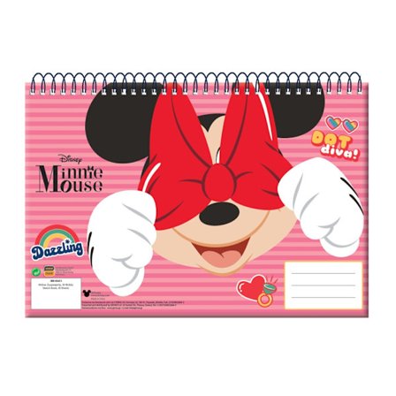 Disney Minnie Wink A4 Spiral Skisseblokk, 30 sider