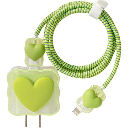 5 i 1 DIY 18W 20W Hjerteformet Beskytter Data Kabel USB Opladerledning Øretelefon Ledningsbeskytter Organizer Kompatibel med iPhone 11 12 13 14 15 Pro