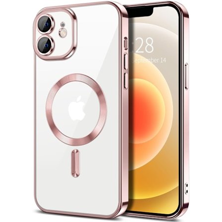 iPhone 13 Cover – Metallic Cover med Magnetisk Kompatibilitet, Slim Design - Rosa