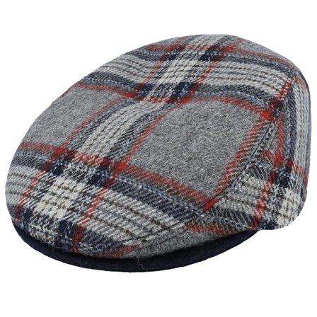 Mayser - Gris flatcap Casquette - Erik Shetland Kombi Grey Flat Cap @ Hatstore