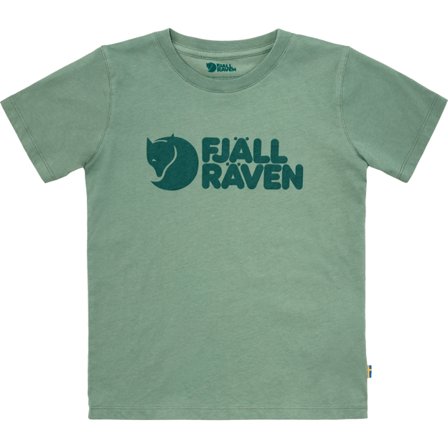 Fjällräven Kids Logo T-shirt in Patina Green | Size: 158, Eko bomull