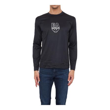 Emporio Armani, T-Shirts Blauw, Heren, Maat:L