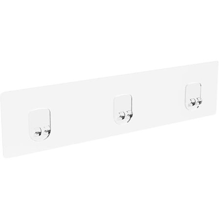 Självhäftande Klar Duschhylla, Duschkorg, Hushållspappershållare med Hylla [2-pack]