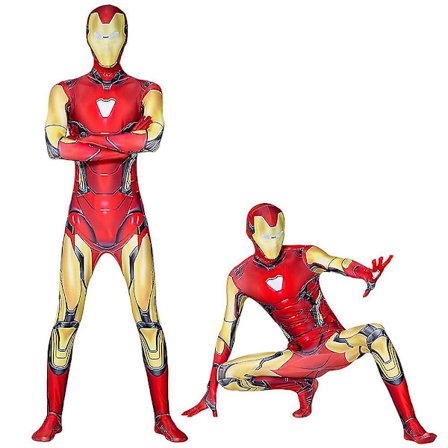 Marvel Avengers Iron Man Cosplay Kostym Vuxna Halloween Party Dress Up Performance Body