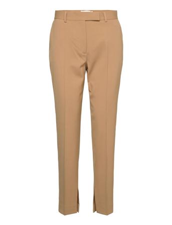 Tailored Slim Pant Trousers Suitpants Beige Calvin Klein