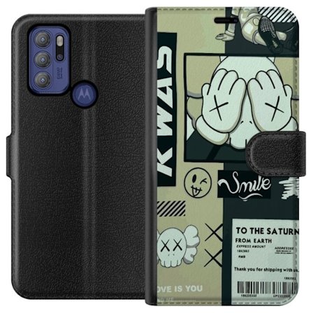 Kompatibelt Plånboksfodral till Motorola Motorola Moto G60S Smile XXX
