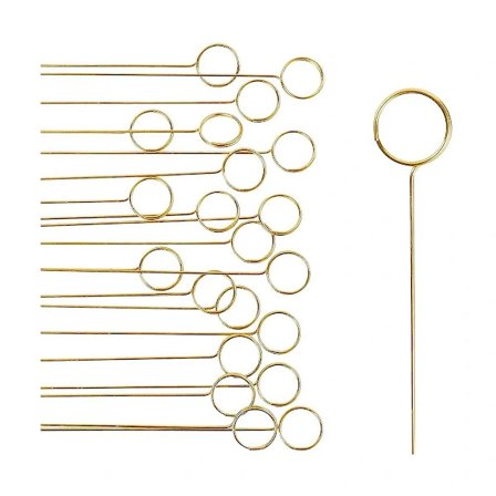 Blomsterpluk Kort Holder, Billedholder, 40 stk Ring Loop, Foto Clip Holder Blomst Kort Holder Stilk