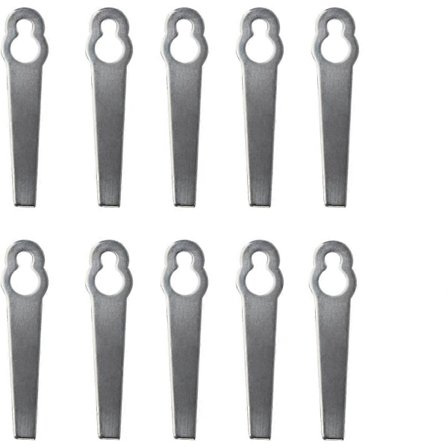 10 st Metall Kantklipparblad, Universellt Gräsklipparblad, Ersättningsblad för Grästrimmer