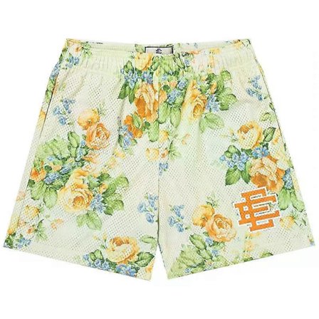 2024 Nye Sommer Eric Emanuel EE Basic Mesh Shorts Klassisk Blomstertrykk Gym Shorts Herre Gym Basketball Sports Badeshorts