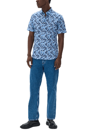 Matinique MAtrostol BU SS Shirt Kortärmade skjortor Herr Blå S