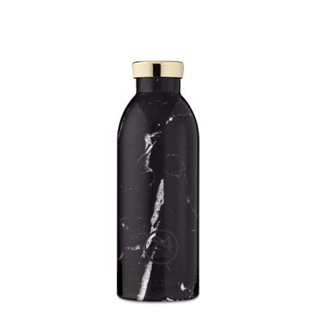 24 Bottles, Clima Bottle 050 Marble Black Czarny, Mężczyzna, Rozmiar: ONE Size