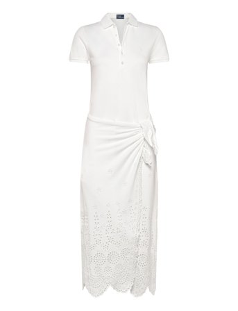 Polo Ralph Lauren | Eyelet Piqué Wrap Polo Dress | M