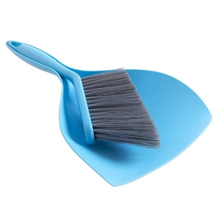 Bärbar Mini Handkvast med Sopskyffel Set för Golv Soffa Skrivbord Tangentbord Bil