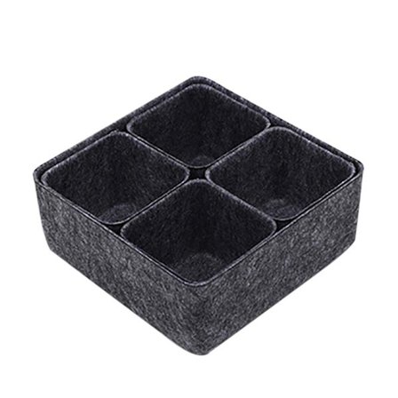 Yksikokoinen Työpöydän Roskien Säilytyslaatikko 5-osainen Laatikon Säilytyslokerikko