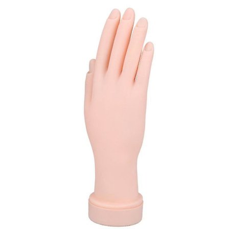 Practice Hand For Acrylic Nails, Fake Hand For Nails Practice, Flexible Bendable Mannequin