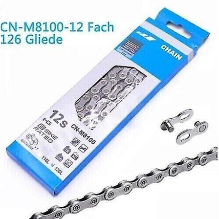 Shimano DEORE XT 12-vaihteinen ketju CN-M8100 MTB sähköpyöräketjut 126 lenkkiä UUSI