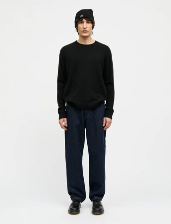 Mads Nørgaard Super Wool Karsten Knit - Black - S