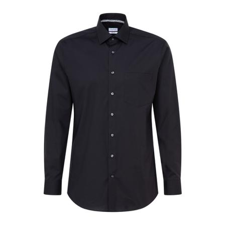 Seidensticker Business Shirt Regular , Zwart , Heren , Maat: XL