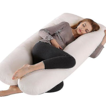 Graviditetskudde U-formad, gravid sovkudde Helkroppskudde med avtagbart cover
