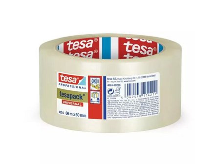 TESA Packtejp 4195 PP 50mmx66m klar - Lyreco - Emballage och lagerutrustning - Packtejper - Packtejp PP