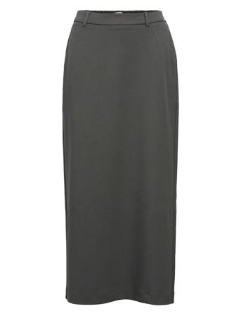 Objlisa Mw Long Skirt Noos Grey Object