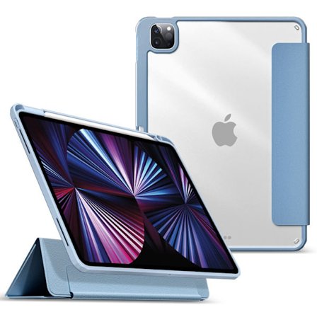 Stilrent skal för iPad Pro 11 2024 M4 magnetisk avtagbar himmelsblå transparent