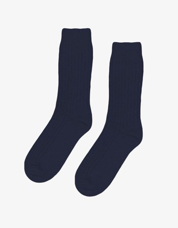 Merino Wool Blend Sock - Navy Blue - 41-46