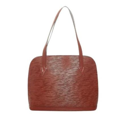 Louis Vuitton Vintage, Brown Leather Louis Vuitton Lussac Bruin, Dames, Maat:ONE Size