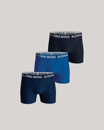 Björn Borg COTTON STRETCH BOXER 3p Bunt Unterwäsche Jungen - Kids Brand Store