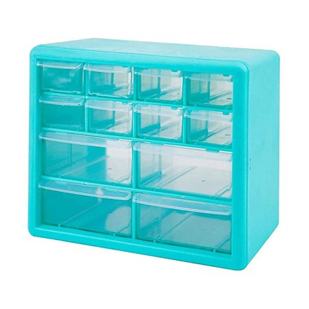 Skrivebords Opbevaringsarrangør Med 12 Skuffer Skrivebords Håndværk Skuffe Kiste Plastik Skrivebords Opbevaringsboks Eller