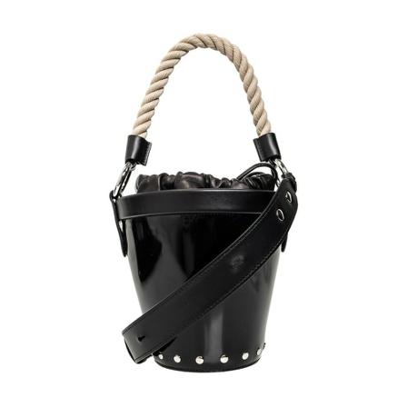 Maison Margiela, ‘Fire Mini’ shoulder bag Zwart, Dames, Maat:ONE Size,leer,gevlochten