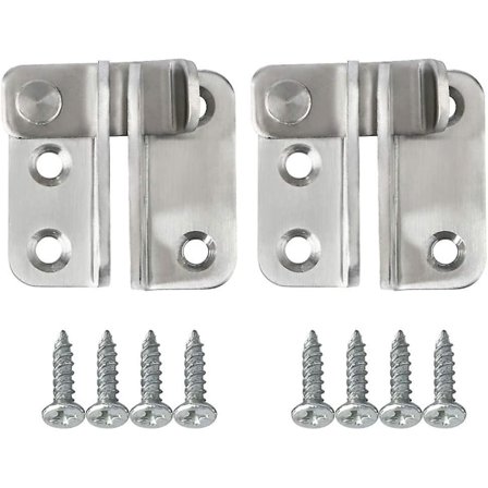 2 kpl ruostumatonta terästä harjattu viimeistely kääntösalpa portin salvat liukusalpa salpa turvallisuus oven lukko kiinnike navetta kaappi 