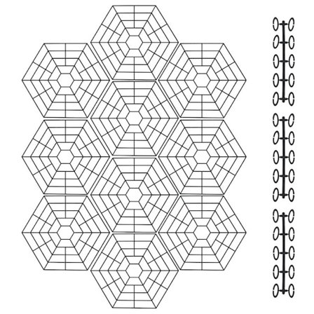 10 stk. flydende dambeskyttere holdbare UV-bestandige flydende plast dam beskyttende dæksel med 30 stk. forbindelseskrog til fisk fra fugle