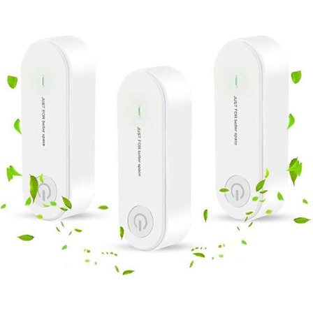 3 st Plug-in Luftrenare, Mini Portabel Luftrenare, Jon Generator Luftrenare Lämplig för Husdjur