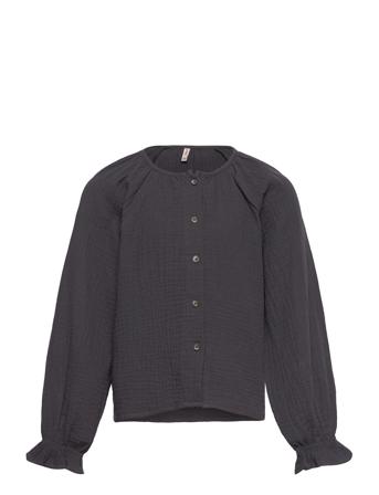 Kogthyra Ls Button Blouse Wvn Kids Only Grey