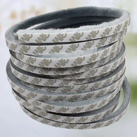 10m självhäftande ullband 9*9 grå självhäftande tätningsfönster