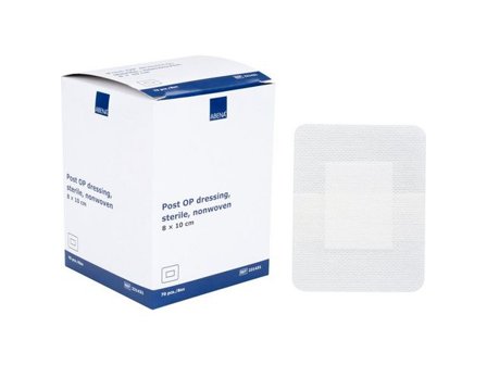 ABENA Förband PostOp 8x10cm 70/fp - Lyreco - Sjukvård och omsorg - Förband och fixering - Absorberande förband