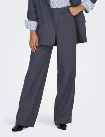 ONLY Onllinda Hw Str Mel Pants Tlr Noos - Grey - M x 32
