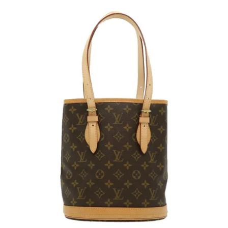 Louis Vuitton Vintage, Brown Canvas Louis Vuitton Shoulder Bags Bruin, Dames, Maat:ONE Size