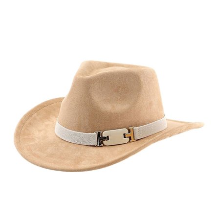 Roll Brim Hatt for Maskerade Vintage Gentleman Jazzy Hatt med Hvitt Bånd Voksen Rollespill Kostyme Hatt Hodeplagg ca mel